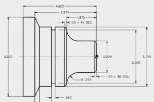 CNC 旋盤のプログラミング例