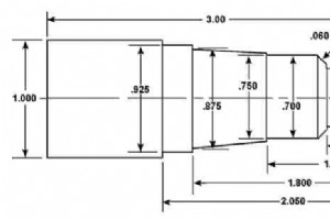 インチ型簡易 CNC 旋盤プログラムでの CNC プログラミング例