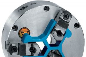 3 爪旋盤チャックの短い部品の位置を簡単に特定できるチャック ストップ