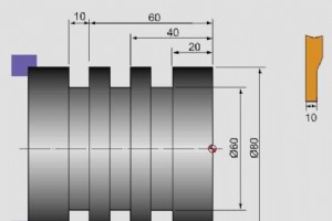 Exemple de programmation CNC de rainurage en cycle fixe G75