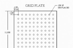 G81 穴あけサイクルでグリッド プレートを穴あけ – サンプル CNC プログラム
