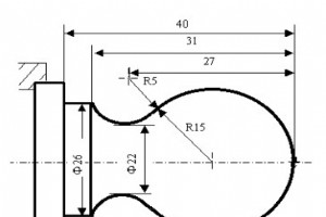 CNC アーク プログラミング G02 G03 の例