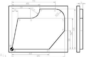 円補間プログラミング例 1