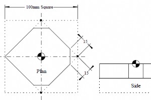 ハイデンハイン TNC プログラミングの面取りの練習