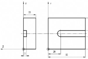 ハイデンハイン プログラムの例 スロット ミリング
