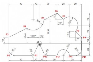 CNC Mill サンプル プログラム G01 G02 G03 G90 G91