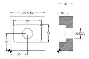 Exercice de fraisage de poche Programmation conversationnelle Heidenhain