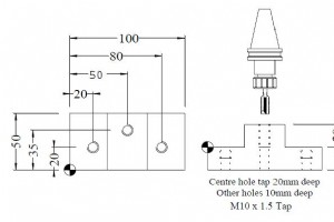 タッピング サイクル ハイデンハインの会話型プログラミングの例