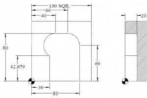 ハイデンハイン TNC プログラミング タンジェンシャル アークの演習