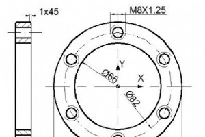 Fanuc G15 G16 極座標コマンド ボルト円プログラムの例