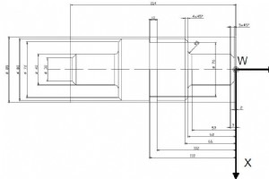 CNC 旋盤のプログラミング例 半径寸法