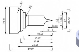 G72 フェーシング サイクル CNC 旋盤サンプル プログラムを使用した輪郭旋削