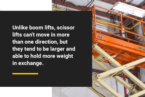 ブーム リフトとシザース リフト:どのタイプのリフトをレンタルすればよいですか?