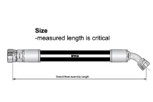 ホース アセンブリのサイズにはどのような寸法が必要ですか? 
