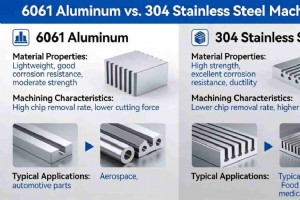 Выбор подходящего инструмента с ЧПУ для обработки алюминия 6061 и нержавеющей стали 304 