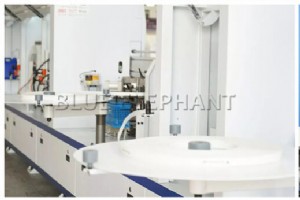 高度な E-70JAD エッジ バンディング マシン、デュアル グルー ポット付き、メキシコに出荷 