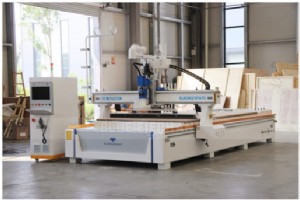 済南ブルーエレファントの 2137 リニア ATC CNC ネスティング マシンが米国に出荷 