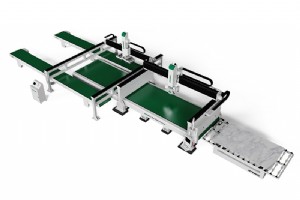 新しい 5 軸 CNC ブリッジソー生産ライン – 石英、大理石、花崗岩の精密切断 