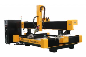 Machine de gravure sur pierre CNC 4 axes 2113 avec ATC – Zone de travail de haute précision de 2 100 × 3 000 mm 