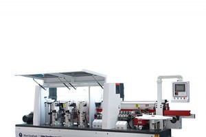 ラフ＆ファイントリミングを統合した全自動エッジバンディングマシン 