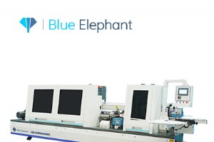 Plaqueuse de chants entièrement automatique avec pré-fraisage et coupe de précision 