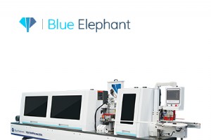 E-70JR 自動エッジバンディングマシン、上部接着ポット付き – MDF および合板キャビネットの効率的で信頼性の高いバンディング 