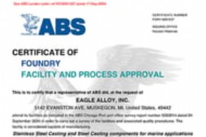 Eagle Alloy が ABS タイプの承認を取得:海洋グレードの卓越性への取り組み 