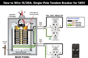 120V 和 240V 电路串联断路器接线分步指南 