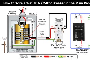 在 120/240V 面板中安装 2 极断路器的分步指南 