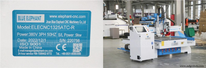 Mesin CNC ELECNC 1325ATC‑R Dikirim ke Ethiopia – Solusi Tepercaya Blue Elephant 