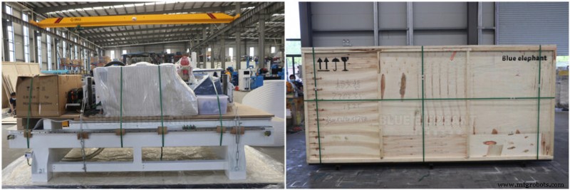 1325 4×8 선형 ATC CNC 라우터 – 미국 볼티모어로 배송 준비 완료 