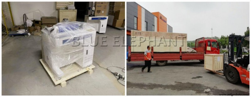Blue Elephant CNC expédie une machine de marquage laser à fibre haut de gamme au Mexique 
