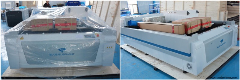 Klien Jerman Menerima Mesin Laser CNC Ganda:Pemotong CO2 &Sistem Penandaan Laser Serat 