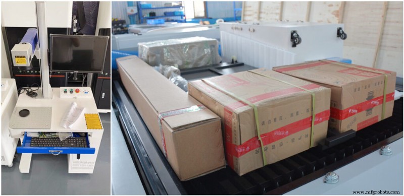 Klien Jerman Menerima Mesin Laser CNC Ganda:Pemotong CO2 &Sistem Penandaan Laser Serat 