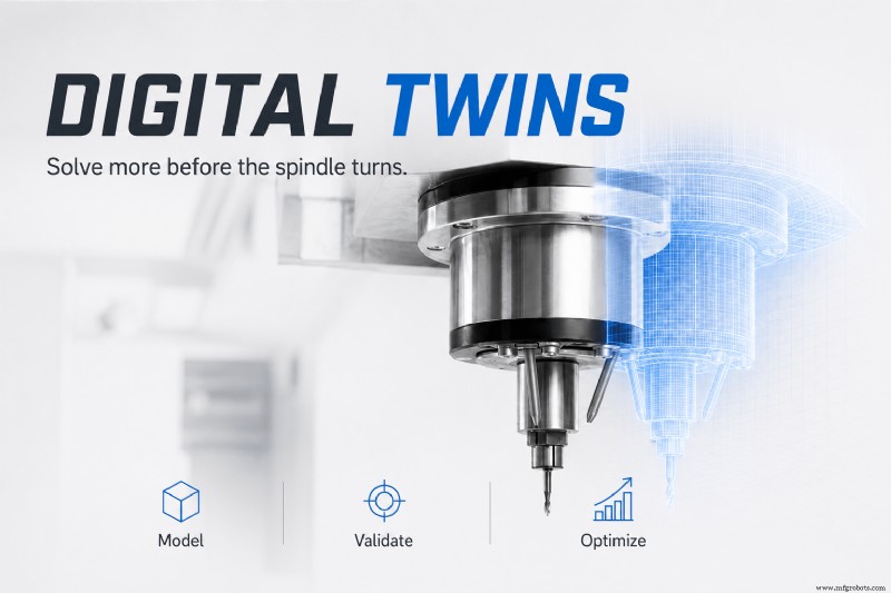 Gemelos digitales en la fabricación:la capa esencial para la producción predictiva