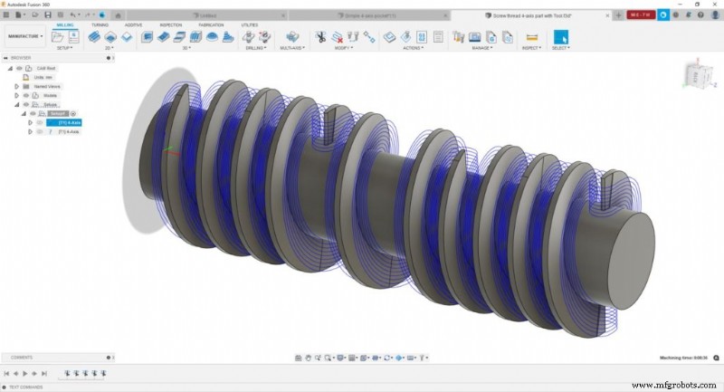 通过 Autodesk Fusion for Manufacturing 中的 4 轴加工释放精度和利润 