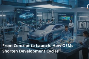 Fahrzeuentwicklung beschleunigen: Wie OEMs Launch-Zykluszeiten verkürzen