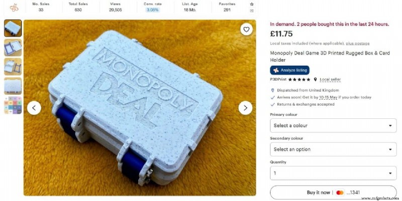 As 10 impressões 3D comprovadas mais vendidas no Etsy hoje 