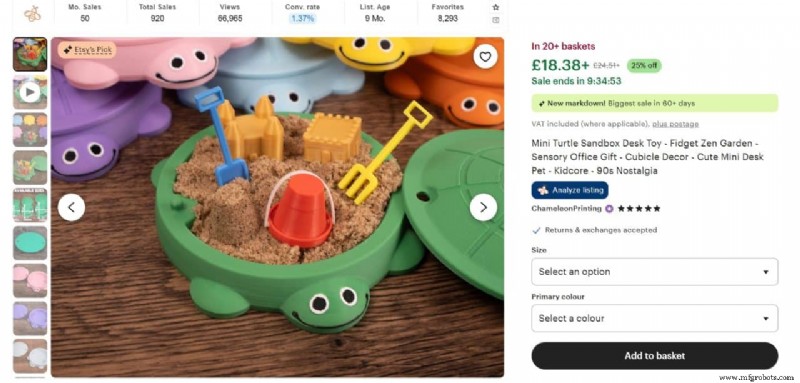As 10 impressões 3D comprovadas mais vendidas no Etsy hoje 