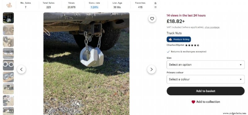 As 10 impressões 3D comprovadas mais vendidas no Etsy hoje 