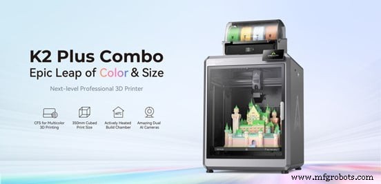 Creality K2 Plus Combo:многоцветный 3D-принтер нового поколения для профессионалов и любителей 