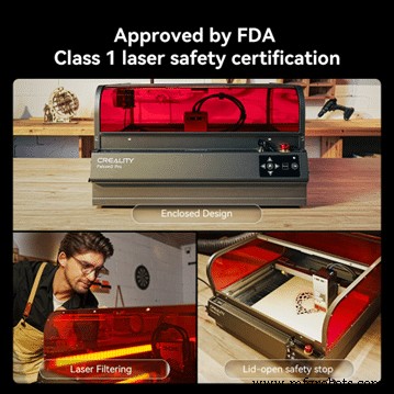 Creality Falcon 2 Pro 60W 소개:최초의 Class-1 밀폐형 레이저 조각기 및 절단기 