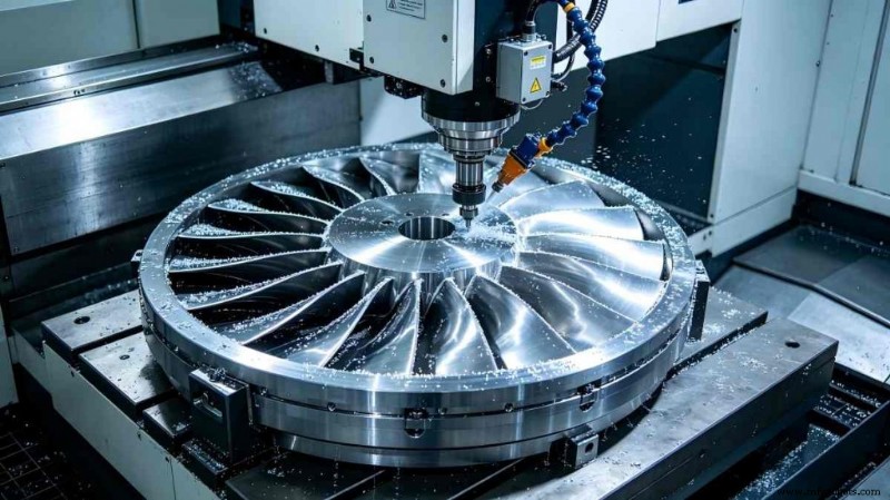 Dominar la producción de Blisk con el mecanizado compuesto de torno-fresado de 5 ejes 