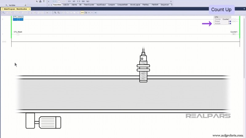 Noções básicas sobre contadores PLC no Studio5000 Logix Designer 